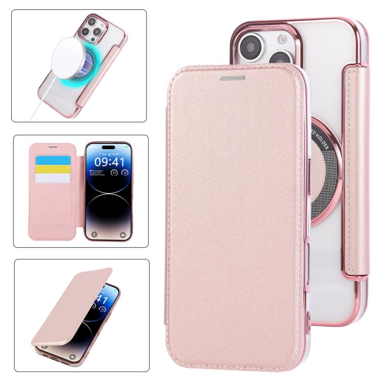 超薄磁吸鍍層素皮手機殼，適用於iPhone 17 Pro Max、iPhone 17 Pro、iPhone 17、iPhone Air、iPhone 16e、iPhone 16 Pro Max