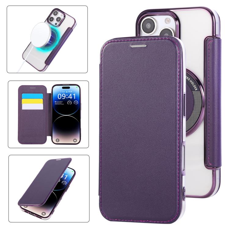 超薄磁吸鍍層素皮手機殼，適用於iPhone 17 Pro Max、iPhone 17 Pro、iPhone 17、iPhone Air、iPhone 16e、iPhone 16 Pro Max