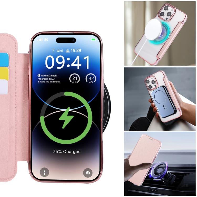 超薄磁吸鍍層素皮手機殼，適用於iPhone 16 Pro、iPhone 16 Plus、iPhone 16、iPhone 15 Pro Max、iPhone 15 Pro、iPhone 15 Plus / 14 Plus