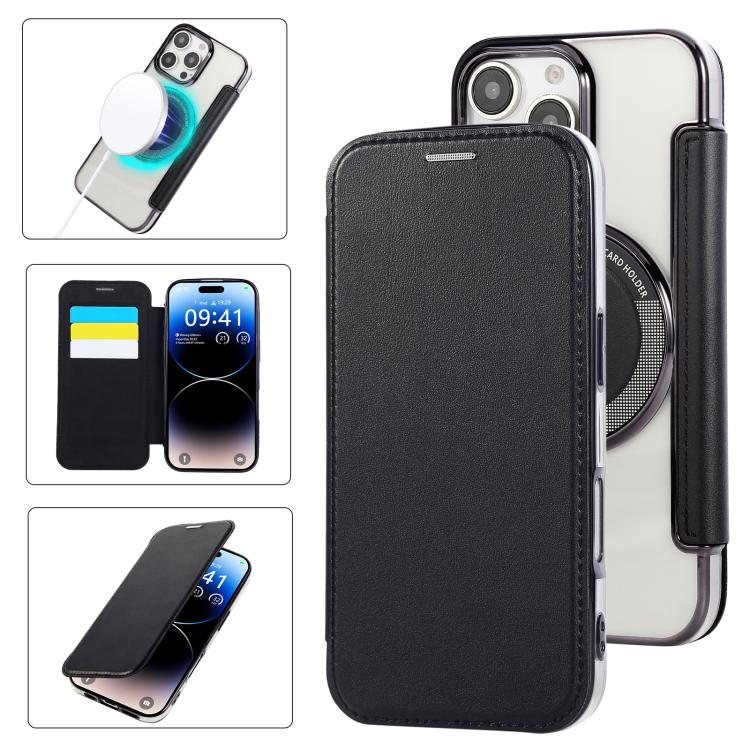 超薄磁吸鍍層素皮手機殼，適用於iPhone 16 Pro、iPhone 16 Plus、iPhone 16、iPhone 15 Pro Max、iPhone 15 Pro、iPhone 15 Plus / 14 Plus