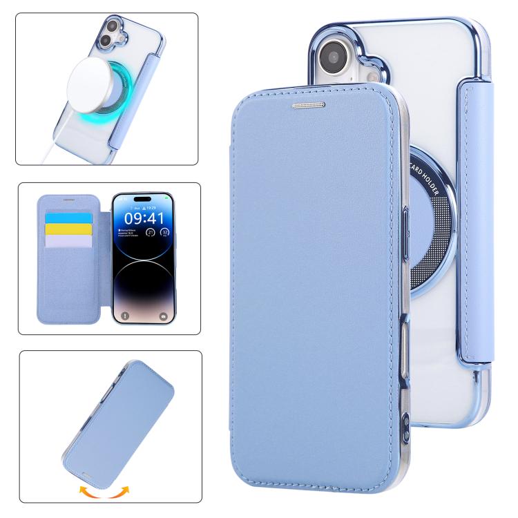超薄磁吸鍍層素皮手機殼，適用於iPhone 16 Pro、iPhone 16 Plus、iPhone 16、iPhone 15 Pro Max、iPhone 15 Pro、iPhone 15 Plus / 14 Plus