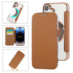 超薄磁吸鍍層素皮手機殼，適用於iPhone 16 Pro、iPhone 16 Plus、iPhone 16、iPhone 15 Pro Max、iPhone 15 Pro、iPhone 15 Plus / 14 Plus