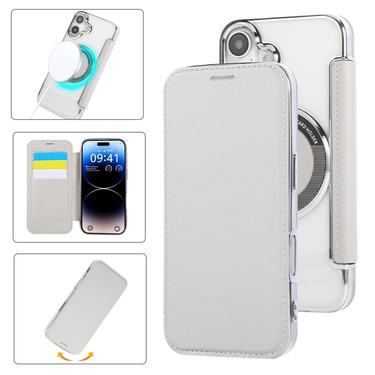 超薄磁吸鍍層素皮手機殼，適用於iPhone 16 Pro、iPhone 16 Plus、iPhone 16、iPhone 15 Pro Max、iPhone 15 Pro、iPhone 15 Plus / 14 Plus