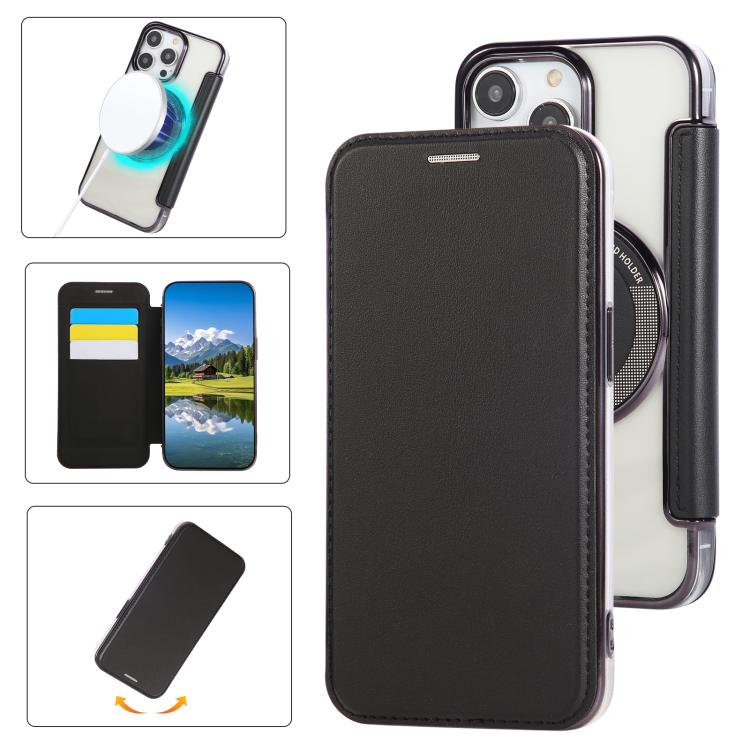 超薄磁吸鍍層素皮手機殼，適用於iPhone 16 Pro、iPhone 16 Plus、iPhone 16、iPhone 15 Pro Max、iPhone 15 Pro、iPhone 15 Plus / 14 Plus