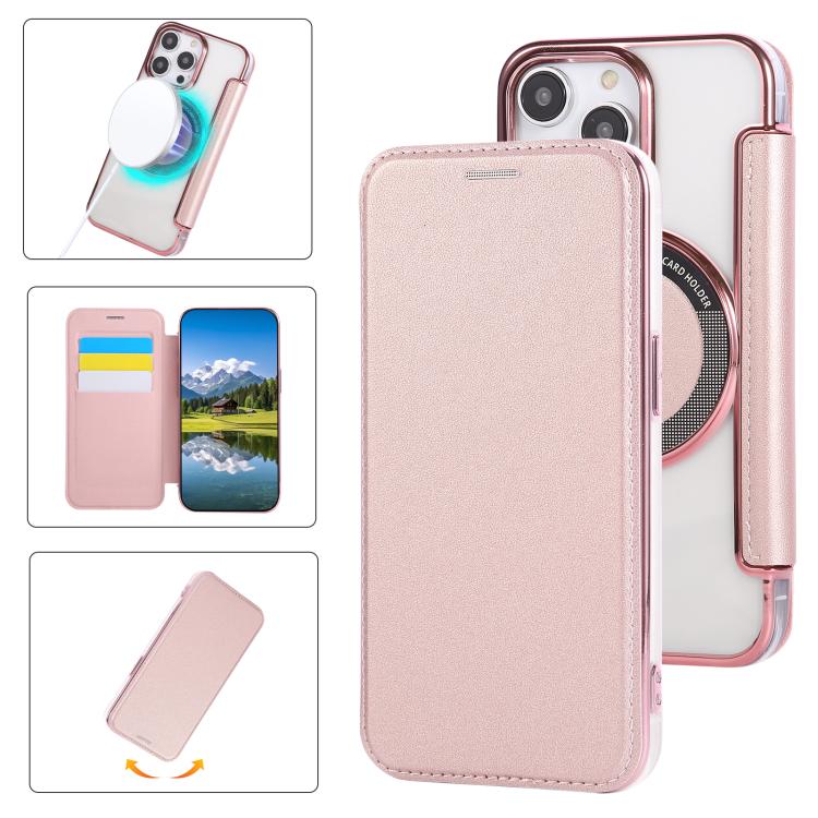 超薄磁吸鍍層素皮手機殼，適用於iPhone 16 Pro、iPhone 16 Plus、iPhone 16、iPhone 15 Pro Max、iPhone 15 Pro、iPhone 15 Plus / 14 Plus