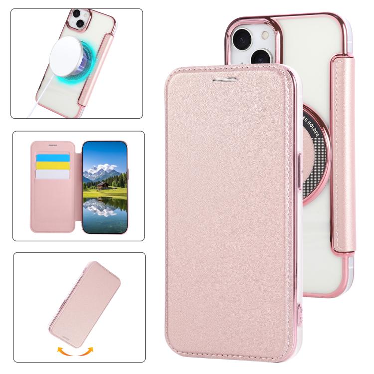 超薄磁吸鍍層素皮手機殼，適用於iPhone 15、iPhone 14 / 13、iPhone 14 Pro、iPhone 14 Pro Max、iPhone 13 Pro Max、iPhone 13 Pro