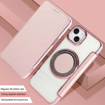 超薄磁吸鍍層素皮手機殼，適用於iPhone 15、iPhone 14 / 13、iPhone 14 Pro、iPhone 14 Pro Max、iPhone 13 Pro Max、iPhone 13 Pro
