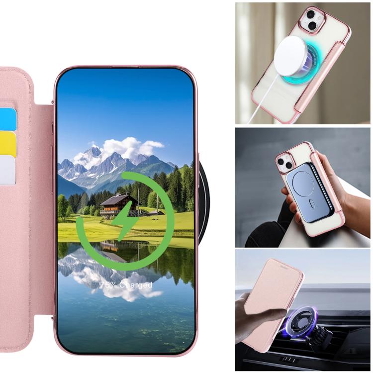 超薄磁吸鍍層素皮手機殼，適用於iPhone 15、iPhone 14 / 13、iPhone 14 Pro、iPhone 14 Pro Max、iPhone 13 Pro Max、iPhone 13 Pro