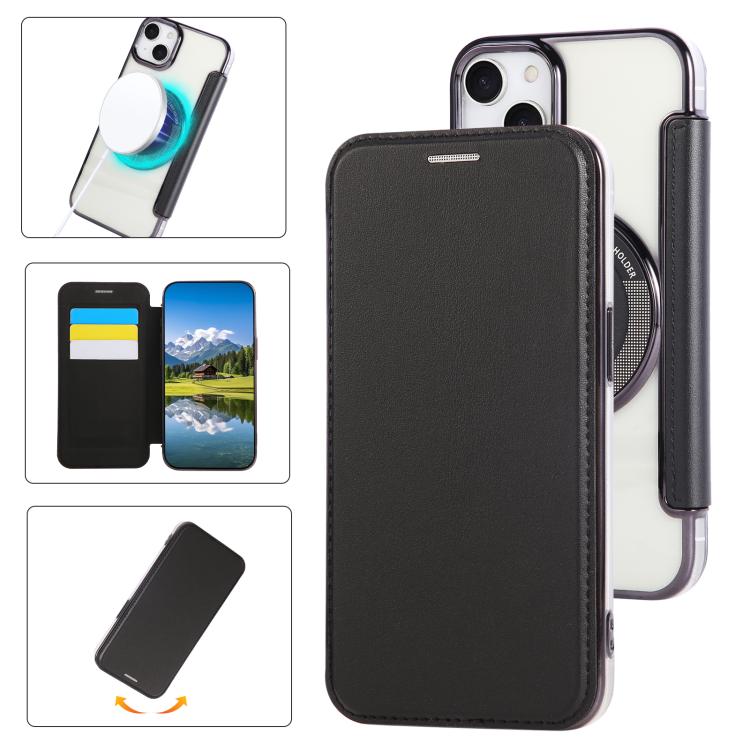 超薄磁吸鍍層素皮手機殼，適用於iPhone 15、iPhone 14 / 13、iPhone 14 Pro、iPhone 14 Pro Max、iPhone 13 Pro Max、iPhone 13 Pro