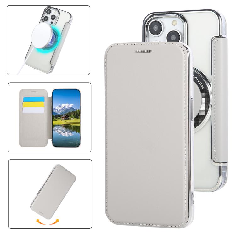 超薄磁吸鍍層素皮手機殼，適用於iPhone 15、iPhone 14 / 13、iPhone 14 Pro、iPhone 14 Pro Max、iPhone 13 Pro Max、iPhone 13 Pro