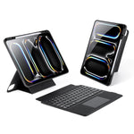 DUX DUCIS DK 系列背光磁吸無線鍵盤素皮平板保護套，適用於 iPad Pro 13 2025 / 2024，適用於 iPad Pro 11 2025 / 2024，適用於 iPad 2025 / 2022，適用於 iPad Air 11 2025 / 2024，適用於 iPad Air 13 2025 / 2024