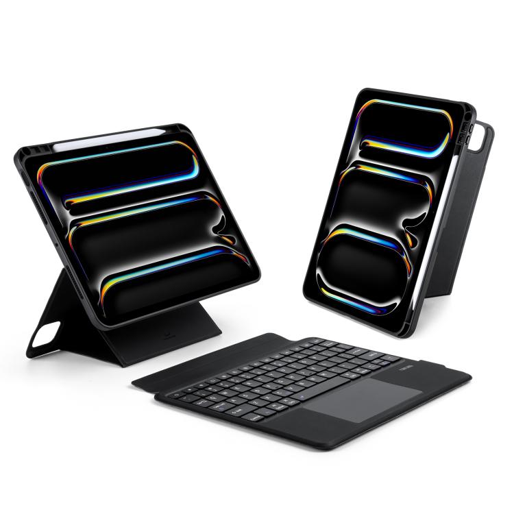 DUX DUCIS DK 系列背光磁吸無線鍵盤素皮平板保護套，適用於 iPad Pro 13 2025 / 2024，適用於 iPad Pro 11 2025 / 2024，適用於 iPad 2025 / 2022，適用於 iPad Air 11 2025 / 2024，適用於 iPad Air 13 2025 / 2024
