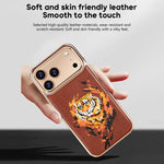 刺繡塗鴉素食皮革盾牌電鍍磁吸手機殼，適用於 iPhone 14 Plus、iPhone 14、iPhone 14 Pro、iPhone 14 Pro Max
