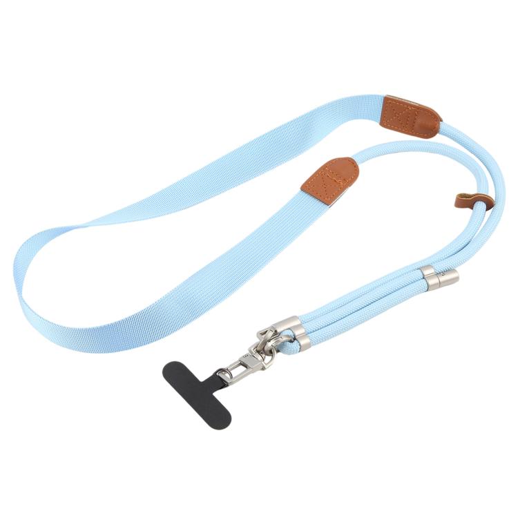 聚酯繩拼接可調節斜背手機掛繩