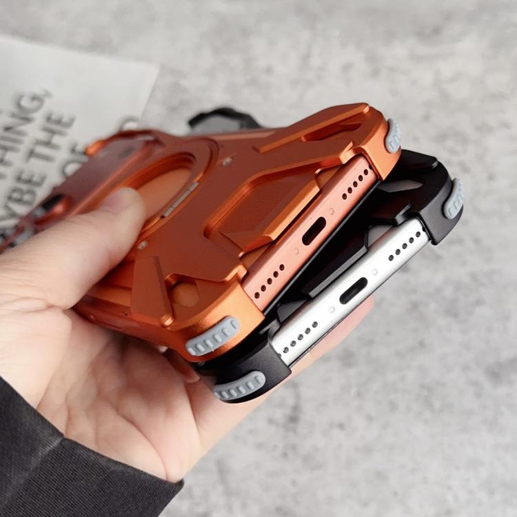 賽車金屬無框360度旋轉支架磁吸手機殼，適用於 iPhone 17 Pro Max、iPhone 17 Pro