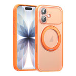 素食皮革磁吸手機殼附360度旋轉支架，適用於 iPhone 17 Pro Max、iPhone 17 Pro、iPhone 17