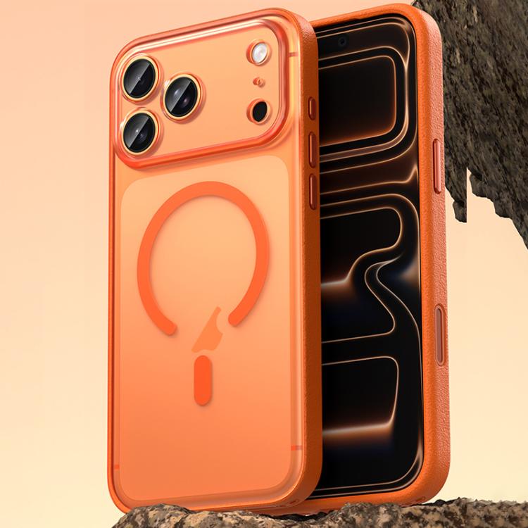 素食皮革磁吸手機殼，適用於 iPhone 17 Pro Max、iPhone 17 Pro、iPhone 17