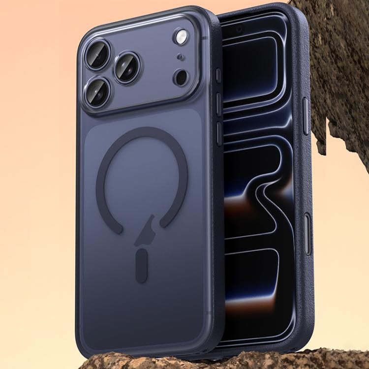 素食皮革磁吸手機殼，適用於 iPhone 17 Pro Max、iPhone 17 Pro、iPhone 17