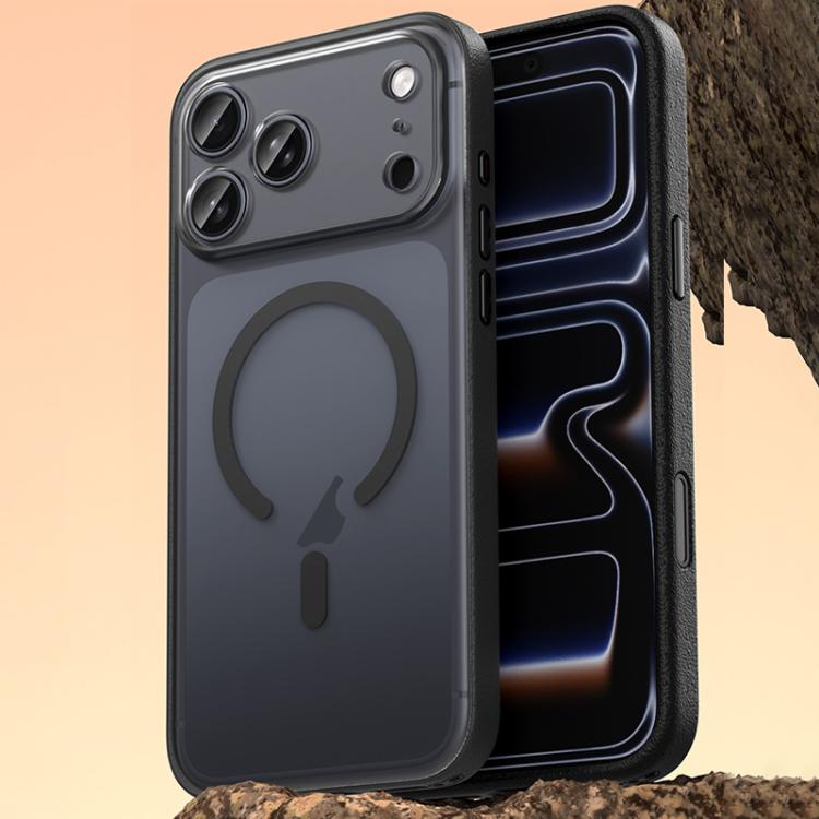 素食皮革磁吸手機殼，適用於 iPhone 17 Pro Max、iPhone 17 Pro、iPhone 17