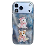 圓角 IMD 圖案 TPU 手機殼，適用於 iPhone 17 Pro Max、iPhone 17 Pro、iPhone 17