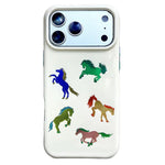 圓角 IMD 圖案 TPU 手機殼，適用於 iPhone 17 Pro Max、iPhone 17 Pro、iPhone 17