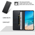 縫線磁吸RFID素食皮革手機殼，適用於iPhone X / XS、iPhone XR、iPhone XS Max、iPhone 8 Plus / 7 Plus