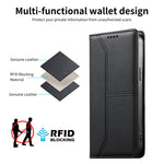縫線磁吸RFID素食皮革手機殼，適用於iPhone X / XS、iPhone XR、iPhone XS Max、iPhone 8 Plus / 7 Plus