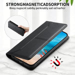 縫線磁吸RFID素食皮革手機殼，適用於iPhone X / XS、iPhone XR、iPhone XS Max、iPhone 8 Plus / 7 Plus