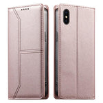 縫線磁吸RFID素食皮革手機殼，適用於iPhone X / XS、iPhone XR、iPhone XS Max、iPhone 8 Plus / 7 Plus