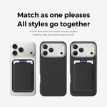 Mocome 素色磁吸卡包手機殼，適用於iPhone 17 Pro Max、iPhone 17 Pro