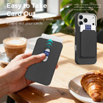 Mocome 素色磁吸卡包手機殼，適用於iPhone 17 Pro Max、iPhone 17 Pro