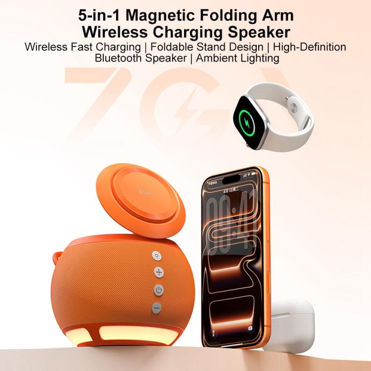 ZGA WX08 多功能藍牙喇叭 15W 無線手機手錶充電器，WX08