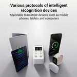 A8C 2 x USB-A 與 6 x USB-C / Type-C 埠 桌面數位顯示多埠充電器，美規插頭、歐規插頭、英規插頭、澳規插頭