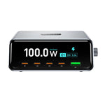 WXL-60D 2.3吋智慧顯示 GaN 高功率桌面充電站，WXL-60D