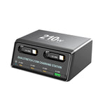 WXL-60E 210W 6合1桌面多埠充電站，內建雙伸縮線，WXL-60E