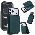 復古仿皮可拆卸彈簧卡包磁吸 RFID 手機殼，適用於 iPhone 17e / 16e、iPhone 17 Pro Max、iPhone 17 Pro、iPhone 15 Plus、iPhone 15、iPhone 14 Plus、iPhone 14 / 13、iPhone 12 / 12 Pro