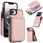 復古仿皮可拆卸彈簧卡包磁吸 RFID 手機殼，適用於 iPhone 17e / 16e、iPhone 17 Pro Max、iPhone 17 Pro、iPhone 15 Plus、iPhone 15、iPhone 14 Plus、iPhone 14 / 13、iPhone 12 / 12 Pro