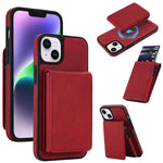 復古仿皮可拆卸彈簧卡包磁吸 RFID 手機殼，適用於 iPhone 17e / 16e、iPhone 17 Pro Max、iPhone 17 Pro、iPhone 15 Plus、iPhone 15、iPhone 14 Plus、iPhone 14 / 13、iPhone 12 / 12 Pro