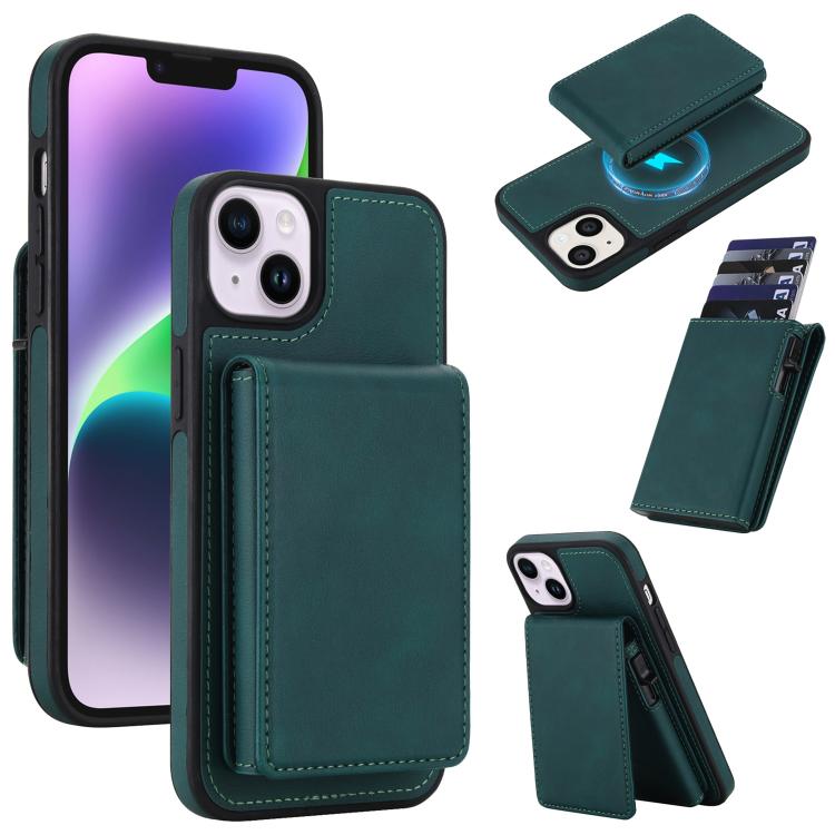 復古仿皮可拆卸彈簧卡包磁吸 RFID 手機殼，適用於 iPhone 17e / 16e、iPhone 17 Pro Max、iPhone 17 Pro、iPhone 15 Plus、iPhone 15、iPhone 14 Plus、iPhone 14 / 13、iPhone 12 / 12 Pro