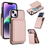 復古仿皮可拆卸彈簧卡包磁吸 RFID 手機殼，適用於 iPhone 17e / 16e、iPhone 17 Pro Max、iPhone 17 Pro、iPhone 15 Plus、iPhone 15、iPhone 14 Plus、iPhone 14 / 13、iPhone 12 / 12 Pro