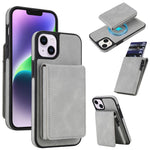 復古仿皮可拆卸彈簧卡包磁吸 RFID 手機殼，適用於 iPhone 17e / 16e、iPhone 17 Pro Max、iPhone 17 Pro、iPhone 15 Plus、iPhone 15、iPhone 14 Plus、iPhone 14 / 13、iPhone 12 / 12 Pro