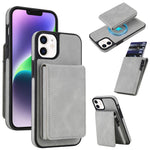 復古仿皮可拆卸彈簧卡包磁吸 RFID 手機殼，適用於 iPhone 17e / 16e、iPhone 17 Pro Max、iPhone 17 Pro、iPhone 15 Plus、iPhone 15、iPhone 14 Plus、iPhone 14 / 13、iPhone 12 / 12 Pro