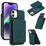 復古仿皮可拆卸彈簧卡包磁吸 RFID 手機殼，適用於 iPhone 17e / 16e、iPhone 17 Pro Max、iPhone 17 Pro、iPhone 15 Plus、iPhone 15、iPhone 14 Plus、iPhone 14 / 13、iPhone 12 / 12 Pro