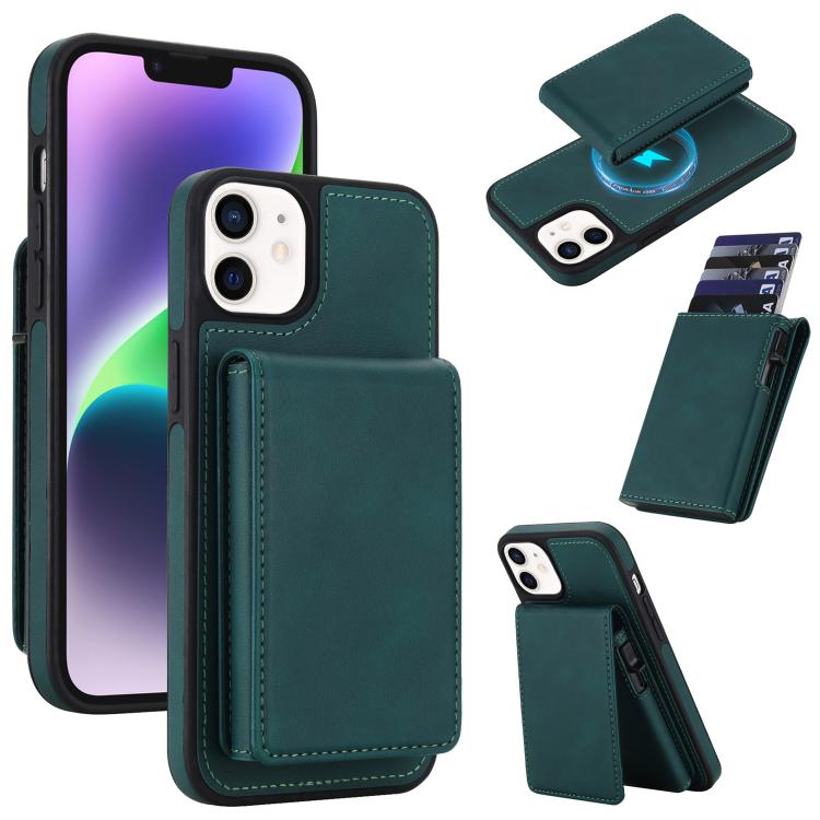 復古仿皮可拆卸彈簧卡包磁吸 RFID 手機殼，適用於 iPhone 17e / 16e、iPhone 17 Pro Max、iPhone 17 Pro、iPhone 15 Plus、iPhone 15、iPhone 14 Plus、iPhone 14 / 13、iPhone 12 / 12 Pro