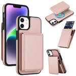 復古仿皮可拆卸彈簧卡包磁吸 RFID 手機殼，適用於 iPhone 17e / 16e、iPhone 17 Pro Max、iPhone 17 Pro、iPhone 15 Plus、iPhone 15、iPhone 14 Plus、iPhone 14 / 13、iPhone 12 / 12 Pro