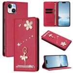 芭蕾女孩鑽石鑲嵌 RFID 素食皮革手機殼，適用於 iPhone 16 Pro、iPhone 16 Plus、iPhone 16、iPhone 15 Pro Max、iPhone 15 Pro、iPhone 15 Plus