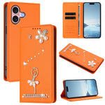 芭蕾女孩鑽石鑲嵌 RFID 素食皮革手機殼，適用於 iPhone 16 Pro、iPhone 16 Plus、iPhone 16、iPhone 15 Pro Max、iPhone 15 Pro、iPhone 15 Plus