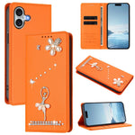 芭蕾女孩鑽石鑲嵌 RFID 素食皮革手機殼，適用於 iPhone 16 Pro、iPhone 16 Plus、iPhone 16、iPhone 15 Pro Max、iPhone 15 Pro、iPhone 15 Plus