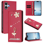 芭蕾女孩鑽石鑲嵌 RFID 素食皮革手機殼，適用於 iPhone 16 Pro、iPhone 16 Plus、iPhone 16、iPhone 15 Pro Max、iPhone 15 Pro、iPhone 15 Plus