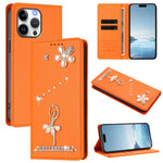 芭蕾女孩鑽石鑲嵌 RFID 素食皮革手機殼，適用於 iPhone 17e / 16e、iPhone 17 Pro Max、iPhone 17 Pro、iPhone 17、iPhone Air、iPhone 16 Pro Max